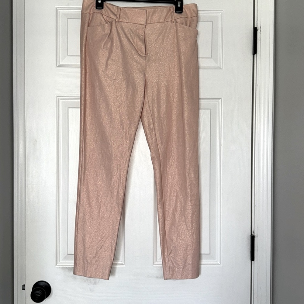 Pink Shimmer Dress Pants